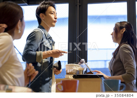 カフェ - レジ - 会計 35084804