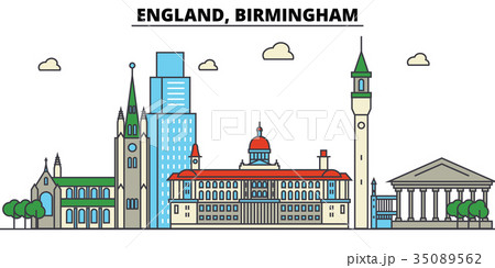 England, Birmingham. City skyline architecture 35089562