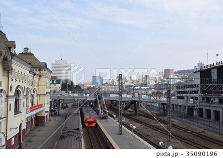 ウラジオストク駅のホーム全景 ウラジオストク駅のホーム全景 35090196