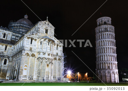 Piazza dei Miracoli with the Leaning Tower of Pisa 35092013
