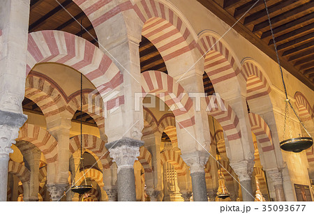 Inside the Cathedral of Cordoba Mosque, Spain 35093677