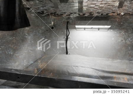 Interior of an old submarine - Bed 35095241
