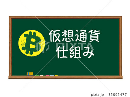 黒板_仮想通貨関連ワード 黒板_仮想通貨関連ワード 35095477