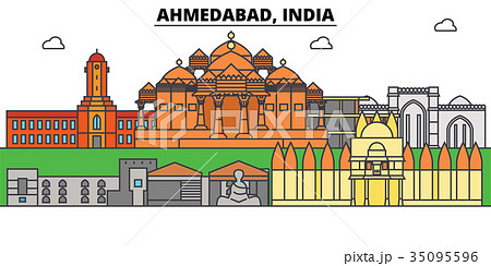 Ahmedabad, India, asian. City skyline Ahmedabad, India, asian. City skyline 35095596