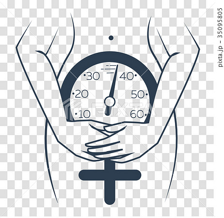 silhouette of menopause 35095805