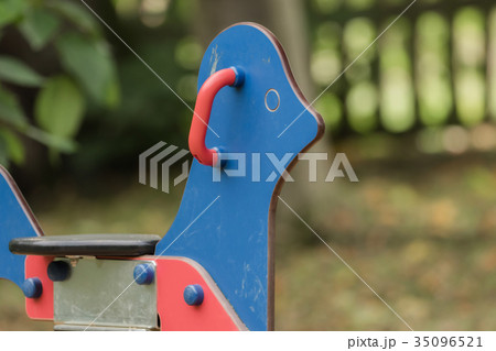 Equipment on a children's playground Equipment on a children's playground 35096521