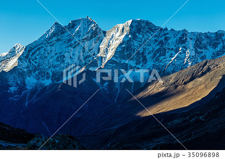 Snowy mountains of the Himalayas 35096898