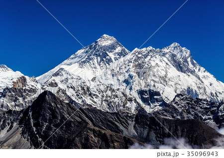 Snowy mountains of the Himalayas 35096943