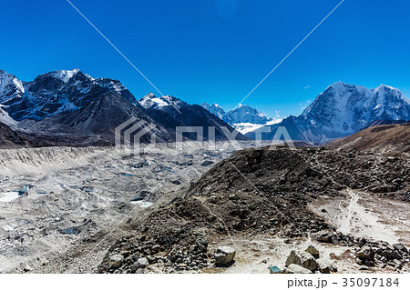 Snowy mountains of the Himalayas 35097184