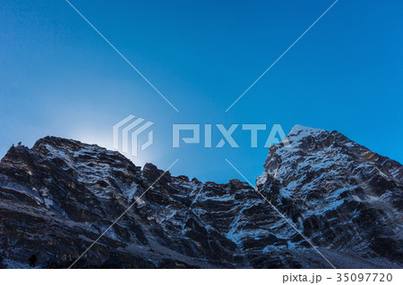 Snowy mountains of the Himalayas 35097720