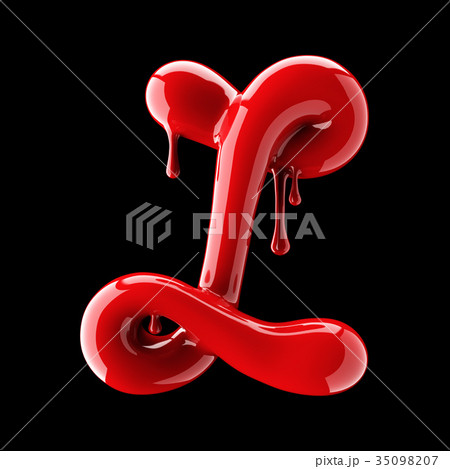 Leaky red alphabet on black background Leaky red alphabet on black background 35098207