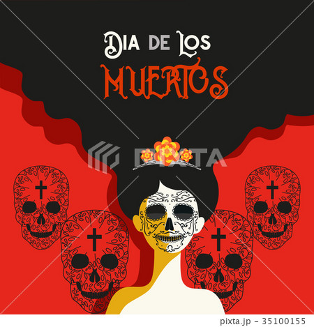 Day of the dead concept 35100155