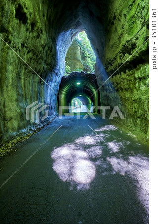 千葉県 向山トンネルの光芒 養老渓谷 千葉県 向山トンネルの光芒 養老渓谷 35101361