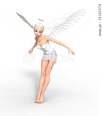 かわいい妖精 フェアリー 天使 perming3DCGイラスト素材 かわいい妖精 フェアリー 天使 perming3DCGイラスト素材 35102574