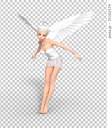 かわいい妖精 フェアリー 天使 perming3DCGイラスト素材 かわいい妖精 フェアリー 天使 perming3DCGイラスト素材 35102574