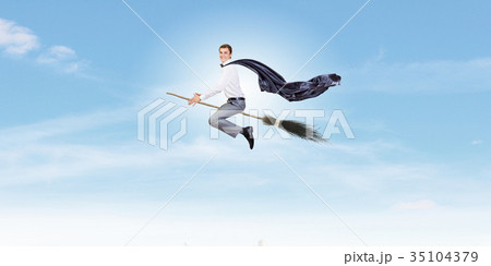 Man ride broom 35104379