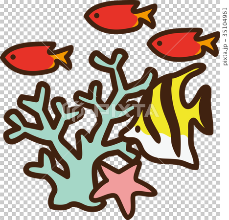 世界イラストマップ 熱帯魚 世界イラストマップ 熱帯魚 35104961