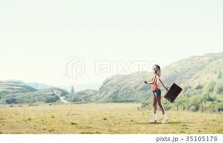 Young free hitchhiker Young free hitchhiker 35105178