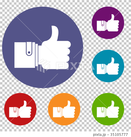 Like icons set 35105777