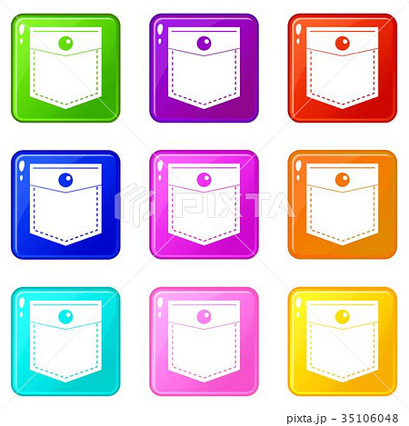 Black pocket symbol set 9 35106048