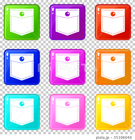Black pocket symbol set 9 35106048