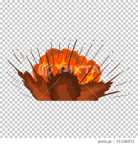 Power explosion icon, cartoon style 35106052