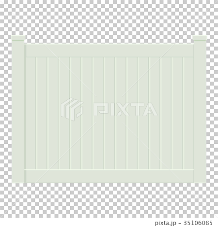 Wooden fence icon, cartoon style 35106085