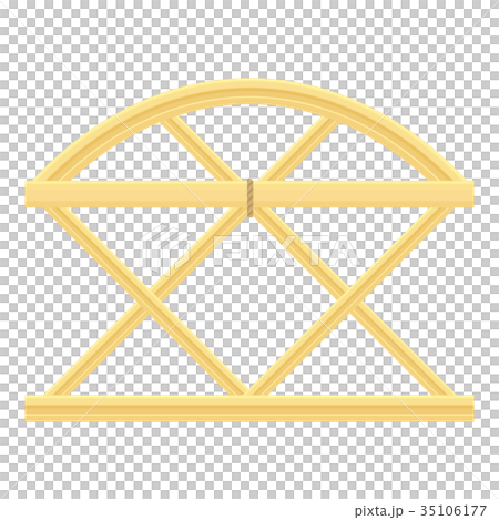 Trellis fence icon, cartoon style Trellis fence icon, cartoon style 35106177