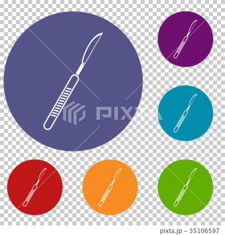 Scalpel icons set - Stock Illustration [35106597] - PIXTA