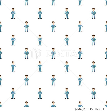 Businessman in blue suit pattern 35107281