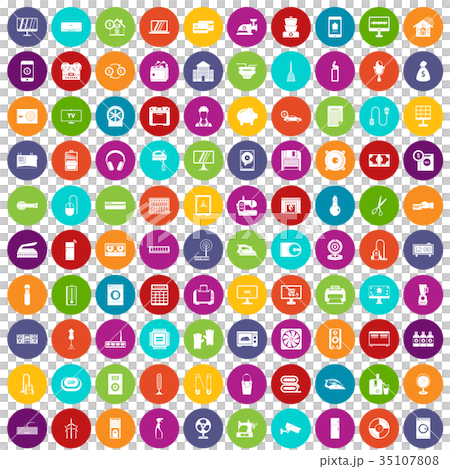 100 appliances icons set color 100 appliances icons set color 35107808