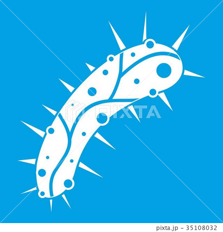 Virus icon white 35108032