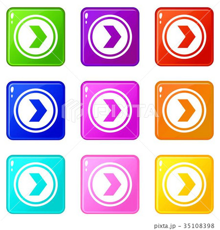 Arrow to right in circle set 9 Arrow to right in circle set 9 35108398