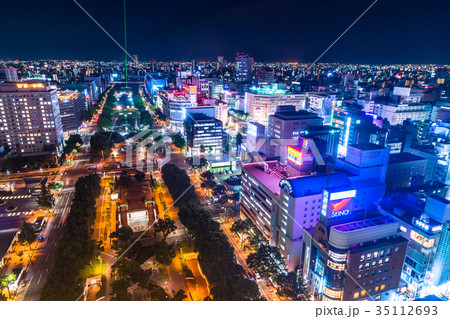 《愛知県》名古屋・栄の夜景 35112693