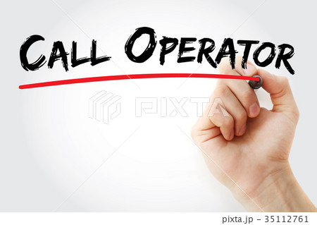 Hand writing call operator Hand writing call operator 35112761