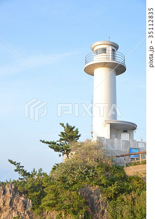 佐渡大埼灯台(尖閣湾・佐渡島/新潟県佐渡市北狄) 佐渡大埼灯台(尖閣湾・佐渡島/新潟県佐渡市北狄) 35112835