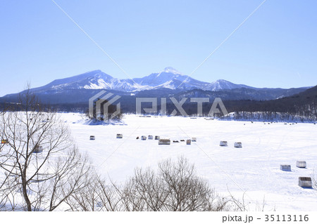 裏磐梯　桧原湖　ワカサギ釣り 35113116