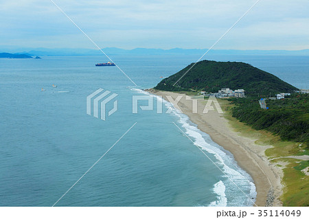 早朝の渥美半島　伊良湖岬　釣り船 35114049