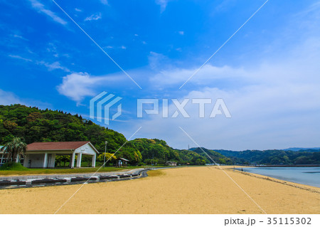 イマリンビーチ 伊万里人工海浜公園 の写真素材