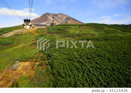 9月 大雪山旭岳04旭岳ロープウエイと紅葉 9月 大雪山旭岳04旭岳ロープウエイと紅葉 35115426