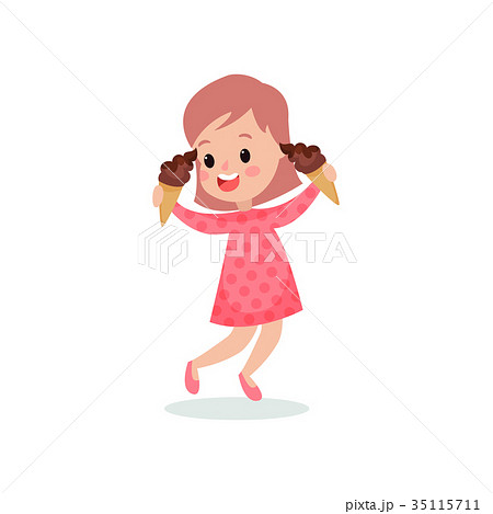 Beautiful girl feeling happy with her ice creams 35115711