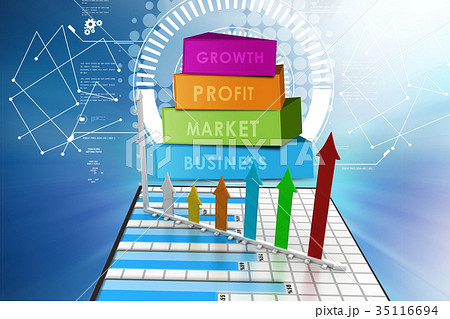 Business growth graph and chart Business growth graph and chart 35116694