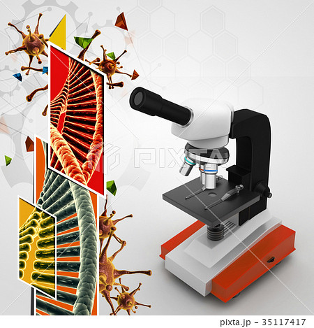 microscope on abstract background 35117417