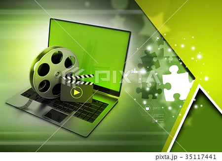 Laptop with reel Laptop with reel 35117441