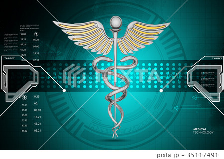 caduceus medical symbol 35117491