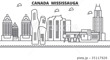 Canada, Mississauga architecture line skyline Canada, Mississauga architecture line skyline 35117926