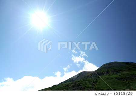 9月の乗鞍岳（撮影地：乗鞍、肩の小屋） 35118729