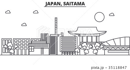 Japan, Saitama architecture line skyline 35118847
