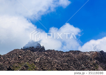 普賢岳からの平成新山の眺め 35119390