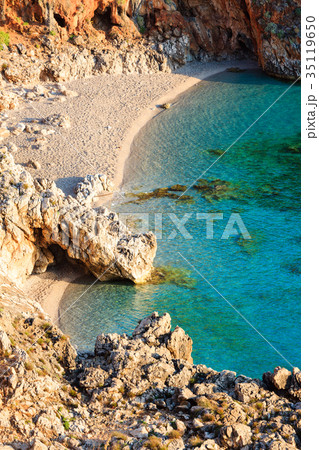 Sea bay in Zingaro Park, Sicily, Italy 35119650